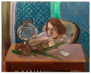 Žena před akváriem od Henri Matisse