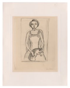 Dívka s kočkou od Henri Matisse