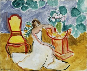 Dívka s bílými šaty od Henri Matisse