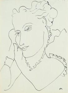 Hlava ženy, ruce u tváře od Henri Matisse