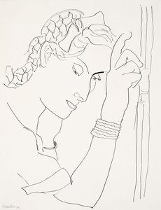 Hlava ženy z profilu od Henri Matisse