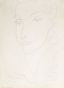 Hlava mladé ženy od Henri Matisse