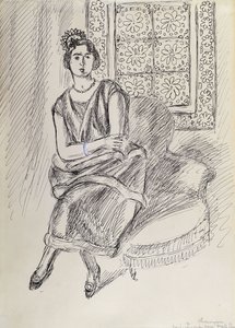 Henriette a Moucharabieh Okno od Henri Matisse
