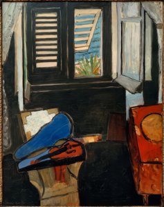 Interiér s houslemi od Henri Matisse