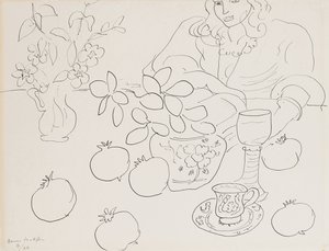 Scéna v interiéru od Henri Matisse