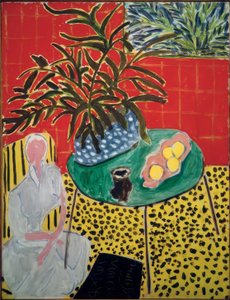 Interiér s černou kapradinou od Henri Matisse