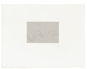 Mladá žena přemýšlí o sklenici s červenou rybou od Henri Matisse