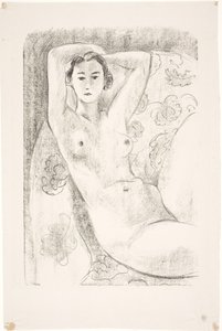 Ženská modelka, sedící v křesle od Henri Matisse