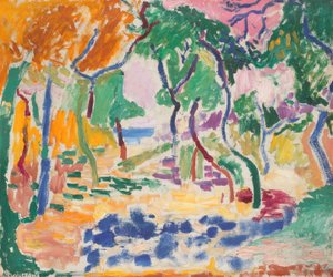 Krajina u Collioure. Studie pro „Radost ze života“ od Henri Matisse