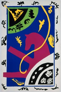 Kůň, jezdkyně a klaun. Z „Jazzu“. Deska V. S. 34 od Henri Matisse