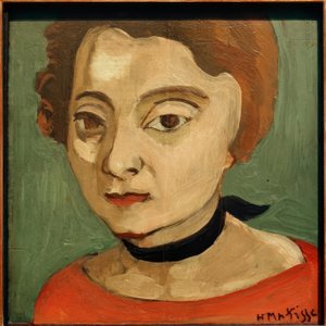 Marguerite s černým sametovým náhrdelníkem od Henri Matisse