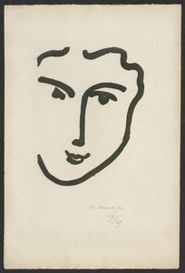 Nadia s veselým úsměvem od Henri Matisse