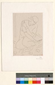 Dřepící akt, ruka na rameni od Henri Matisse