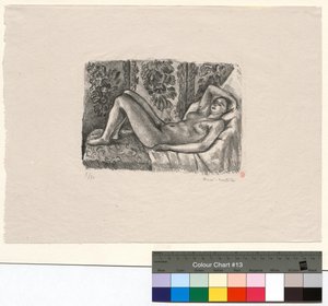 Ležící akt se zástěnou Ludvíka XIV. od Henri Matisse