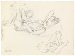 Studie aktu, zakrytý obličej od Henri Matisse