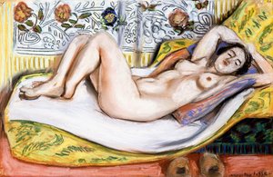 Akt na žluté pohovce od Henri Matisse