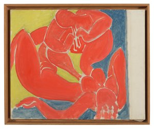 Nymfa a červená fauna (zarámováno) od Henri Matisse