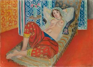 Odalisque v červených kalhotách od Henri Matisse