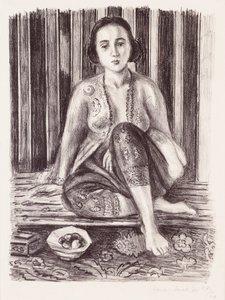 Odaliska s mísou ovoce od Henri Matisse