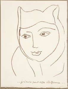 Stránka z portugalských dopisů od Henri Matisse