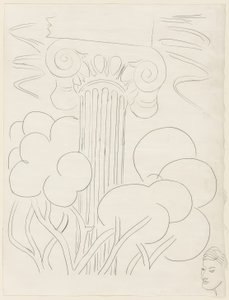 Několik sonetů: "A la nue accablante...", deska 29 z Poesies de Mallarmé od Henri Matisse