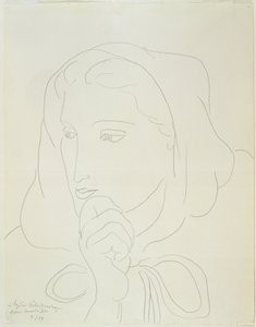 Portrét ženy v kapuci od Henri Matisse
