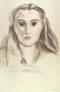 Portrét mladé ženy s rozpuštěnými vlasy (L.N. Delektorskaja) od Henri Matisse