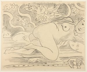 Ležící akt s mísou ovoce od Henri Matisse