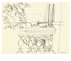 Výhled na moře na Tahiti od Henri Matisse