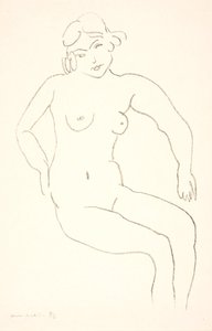 Sedící ženský akt od Henri Matisse