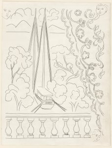 Soupir, pátý talíř z Mallarméových básní od Henri Matisse
