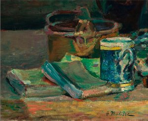Zátiší s knihami, asi 1895 (olej na plátně) od Henri Matisse