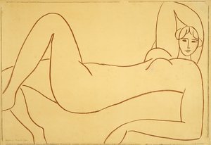 Studie podle růžového aktu od Henri Matisse