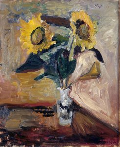 Slunečnice ve váze od Henri Matisse