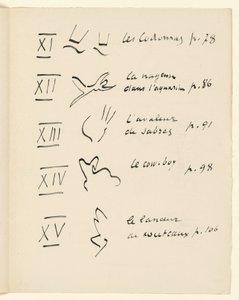 Tabulka obrazů 3. Z „Jazz“. S. 151 od Henri Matisse