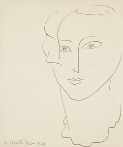 Hlava ženy od Henri Matisse