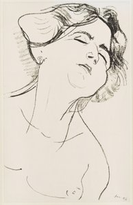 Hlava ženy se zavřenýma očima od Henri Matisse