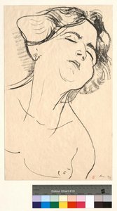 Hlava ženy, zavřené oči od Henri Matisse