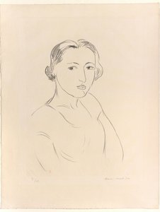 Hlava mladé ženy od Henri Matisse
