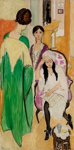 Tři sestry s africkou sochou od Henri Matisse