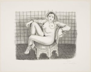 Mladý hinduista, sedící nahý na židli od Henri Matisse