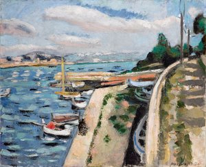 Pohled na Antibes, asi 1925 (olej na plátně) od Henri Matisse