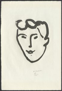 Ženská tvář [Maska s válečky] od Henri Matisse