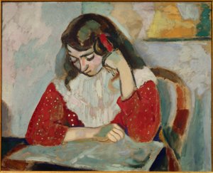 marguerite lisant 1906 (olej na plátně ) od Henri Matisse
