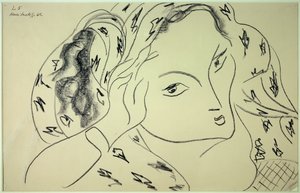 téma a variace l.5 1942 (kresba) od Henri Matisse