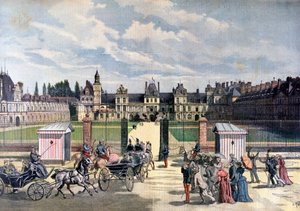 Příjezd prezidenta republiky, Château de Fontainebleau, 1892 od Henri Meyer