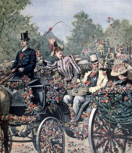 Battle of Flowers Parade, 1891 od Henri Meyer