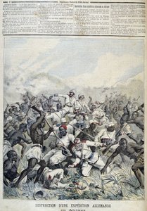Zničení německé expedice do Afriky - v „“Le Petit Journal““ z 3.10.1891 od Henri Meyer