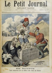 Egypt: dluhové rezervy v kouři - v „“Le Petite Journal““ ze 14. června 1896 od Henri Meyer