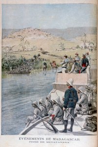 Události na Madagaskaru: Zajetí Mevatanany, 1895 od Henri Meyer